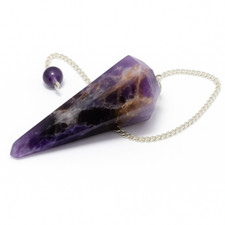 Amethyst pendulum point gem - point,