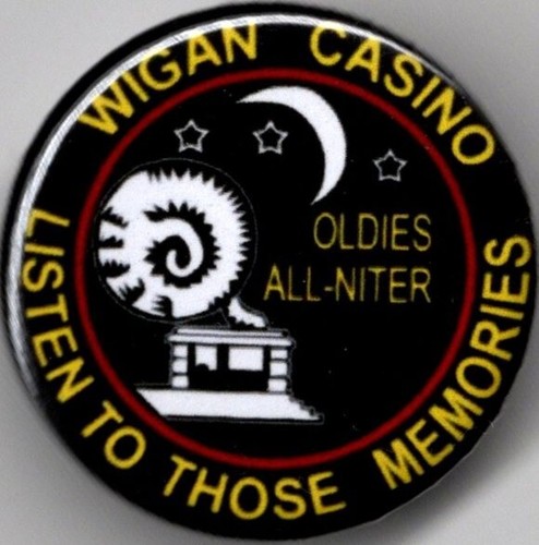 Northern soul pin badge - northern, 25mm
