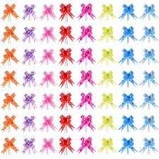 80 PCS 8 Colors Pull Bows