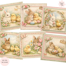 Vintage Cute Easter Card