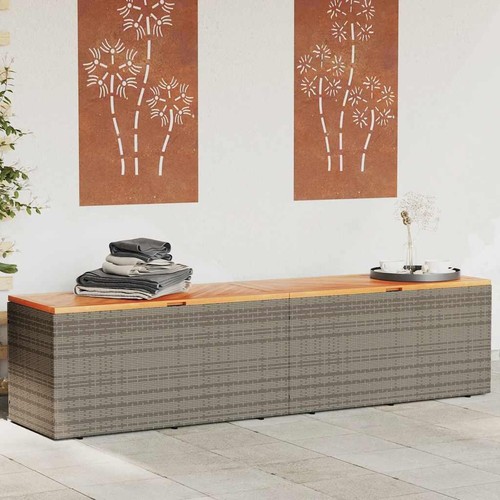 Rattan garden storage box - storage,