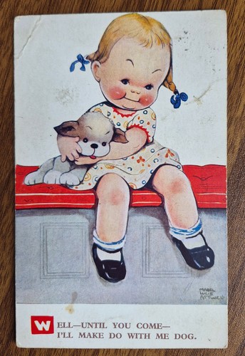 Mabel lucie attwell girl dog - &,
