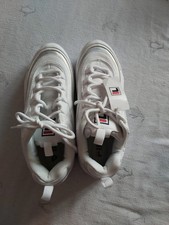 Fila Womens White Trainers Size 6 Brand New