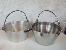 2 Large Handled Stainless