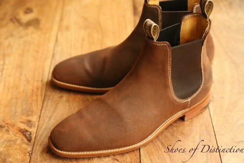 Barker brown rough - out, suede