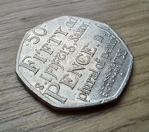Fifty pence johnson - pence, johnson's