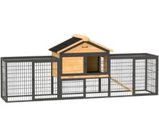 PawHut Rabbit Hutch Outdoor