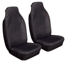 Front Extra Heavy Duty Seat Covers Protectors fits BMW 3 SERIES (BLK)