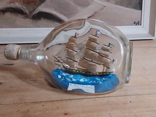 Vintage 1950s ship - , bottle