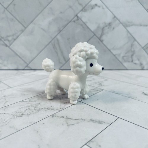 White miniature fluffy plastic - white,