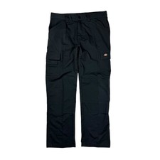 Dickies Cargo Workwear Trouser Men’s Size W34R Black Pockets Utility Work Pant