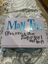 Man Tin Storage Box Christmas
