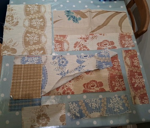 Fabric material scraps - material,