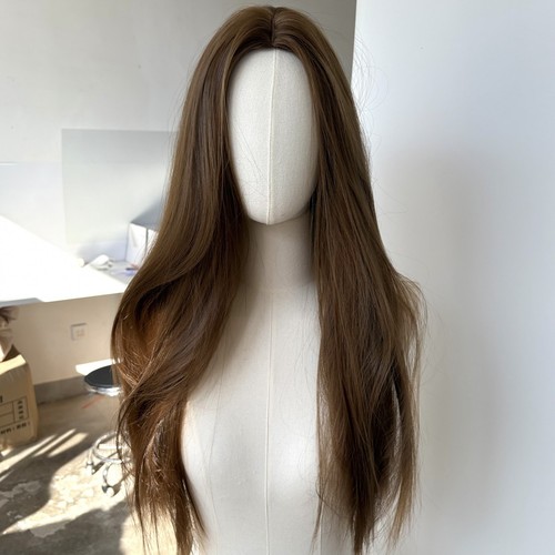 Medium brown long straight - medium,