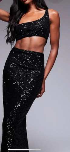 Asos design black - faux, cut