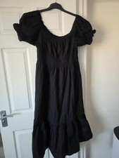 H&M Large L 14/16 Black Cotton