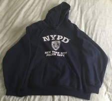 NYPD Mens Hoodie White Print