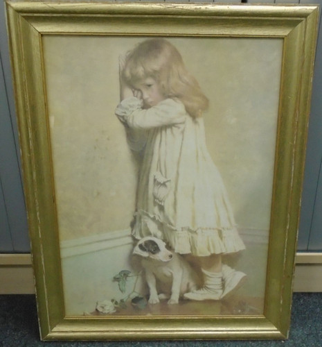 Framed print disgrace - framed, in