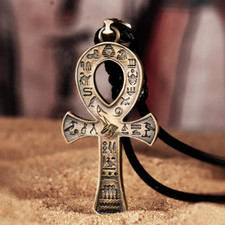 Ancient Copper Wax Rope Ankh