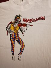Vintage 80s " Marillion " Misplaced Childhood Jester T Shirt Original Old Stock 
