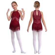 UK Girls Kids Sequins Latin