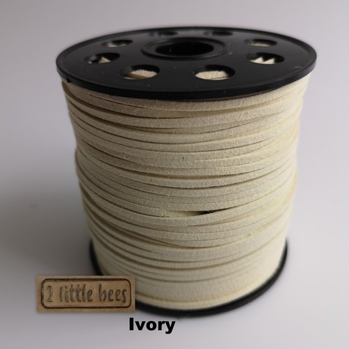 Flat faux suede leather cord - suede,