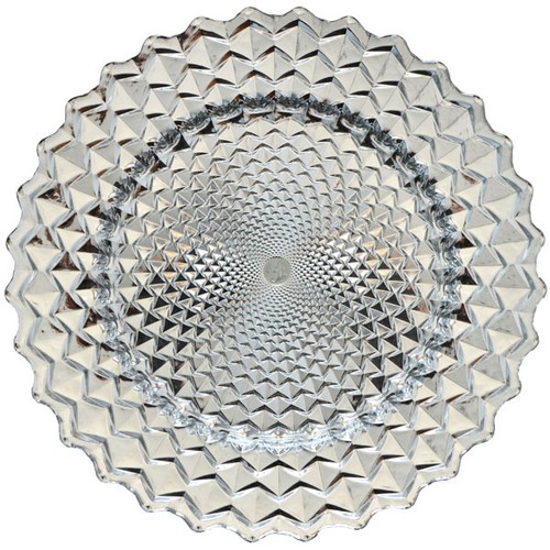 Glass spiral charger plate - charger,