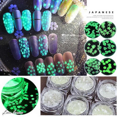 Luminous nail sequins - luminous,