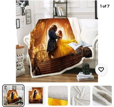 Beauty and the Beast Blanket Throw
