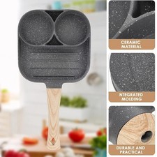 2/4 Hole Frying Pot Pan Non stick Egg Pancake Steak Hamburg Omelet Pan Breakfast