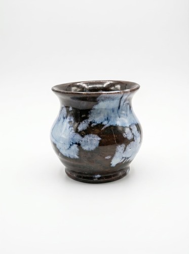 Blue brown glaze - glaze, vase