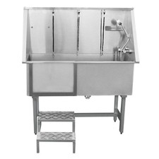 Dog Grooming Bath Stainless Steel 400mm Professional Pet Washing