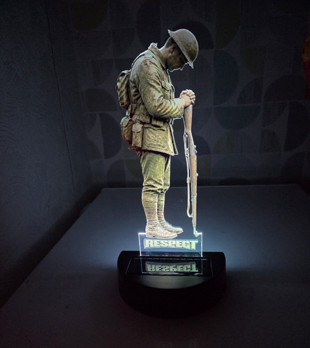 Military soldier figurine - soldier, with