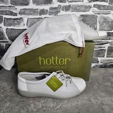 Hotter Dew Shoes 6.5 UK Dewyy Comfort Concept White Grey Leather BNIB