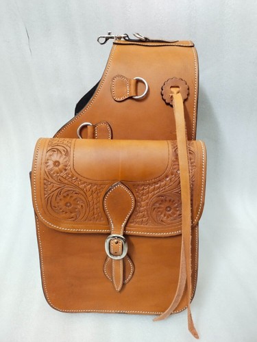 Western leather horse saddle - leather,