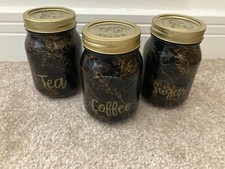 Tea Coffee Sugar Kilner Screw