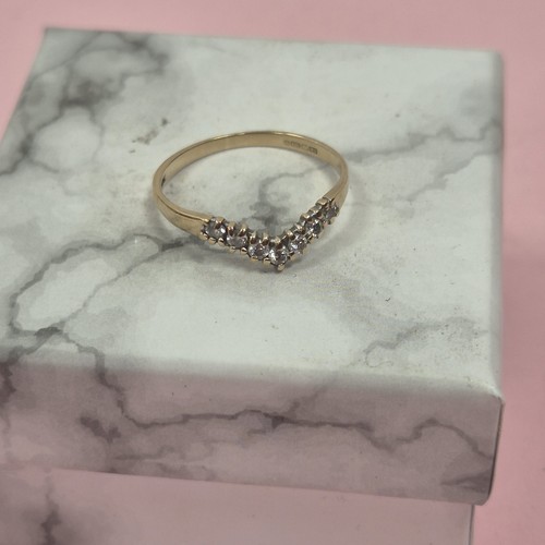 Wishbone chevron 9ct yellow - 9ct,