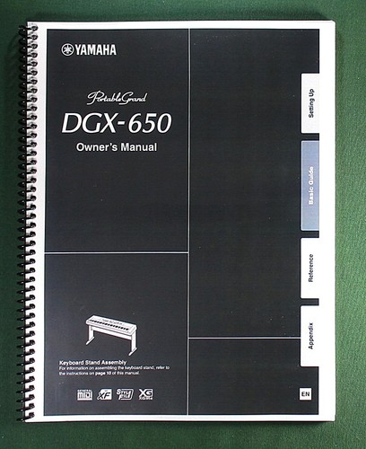 Yamaha dgx 650 instruction - yamaha,