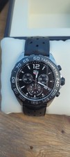 Tag Heuer Men's Formula 1 CAZ1010 Chronograph Quartz Watch Steel - New Battery. 