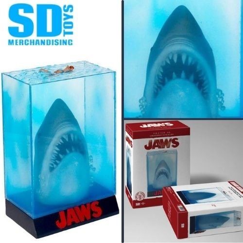 Jaws movie poster diorama - 3d,