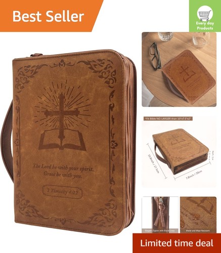 Durable leather bible - bible, cover