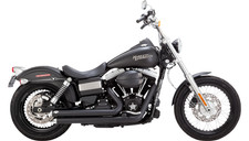 Vance and Hines Black Bigshots VH47338 For Dyna Models (2006 - 2017)
