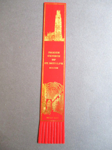 Leather bookmark boston - leather,