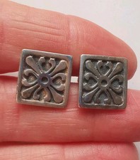 Vintage Sterling Silver Nice Design Cufflinks R5M