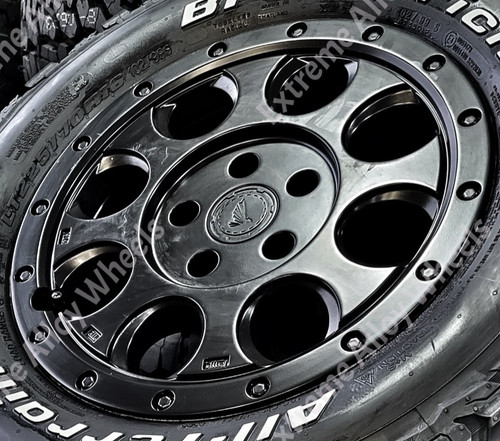 Black at7 alloy wheels - black,