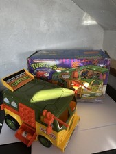 Vintage TMNT PARTY WAGON VAN TEENAGE MUTANT NINJA TURTLE 1989 Damaged FCX