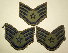 Vtg Old USAF Patch Lot 3pc