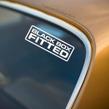 Black box fitted car sticker