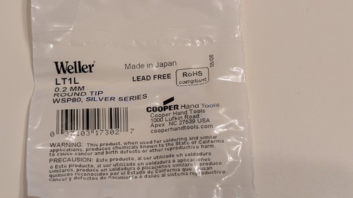 Weller solder tip - lt,