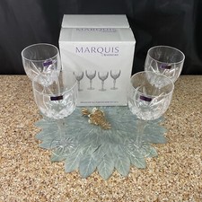 Marquis by Waterford Brookside All-Purpose Wine Glasses 4 Set W/Box-MSRP $100